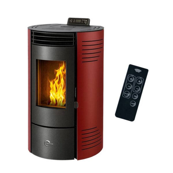 Sannover Piec na Pellet Azora 11,6 kW Bordeaux