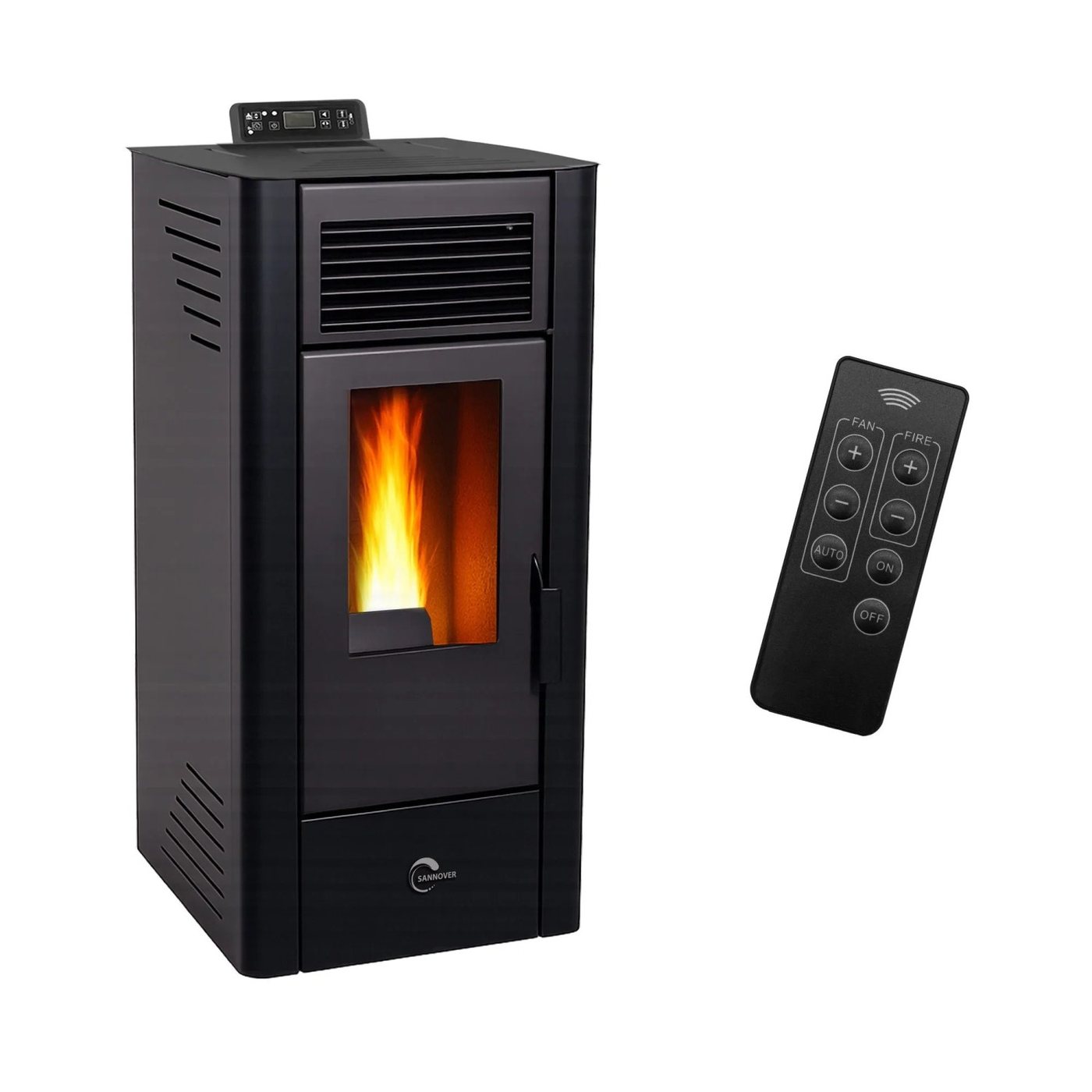 Sannover Piec na Pellet Anita 11,6 kW Czarny