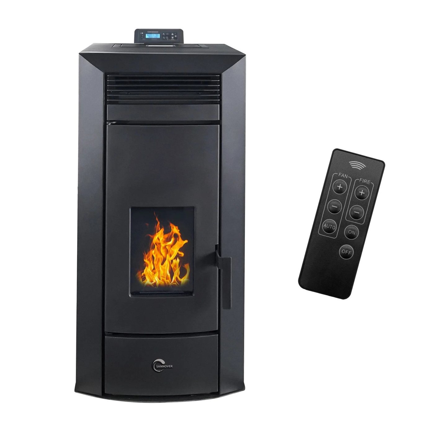 Sannover Hydrauliczny Piec na Pellet Kleona 22,7 kW Bordeaux - obrazek 2