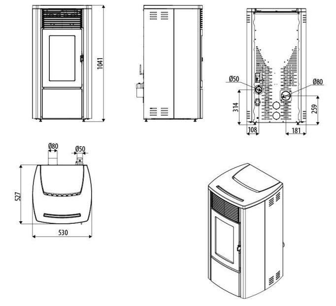 Piec na pellet MCZ Ego Air - obrazek 9